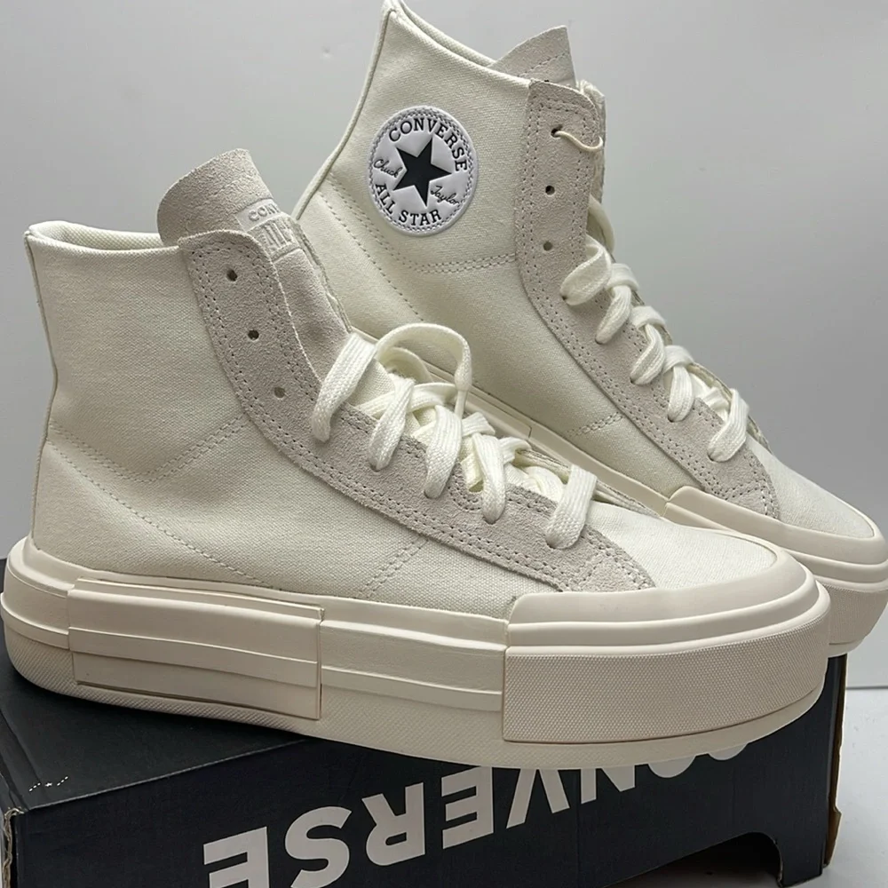 Converse WMNS CTAS CRUISE HI EGRET/EGRET/EGRET A04688C Platforms Sneakers